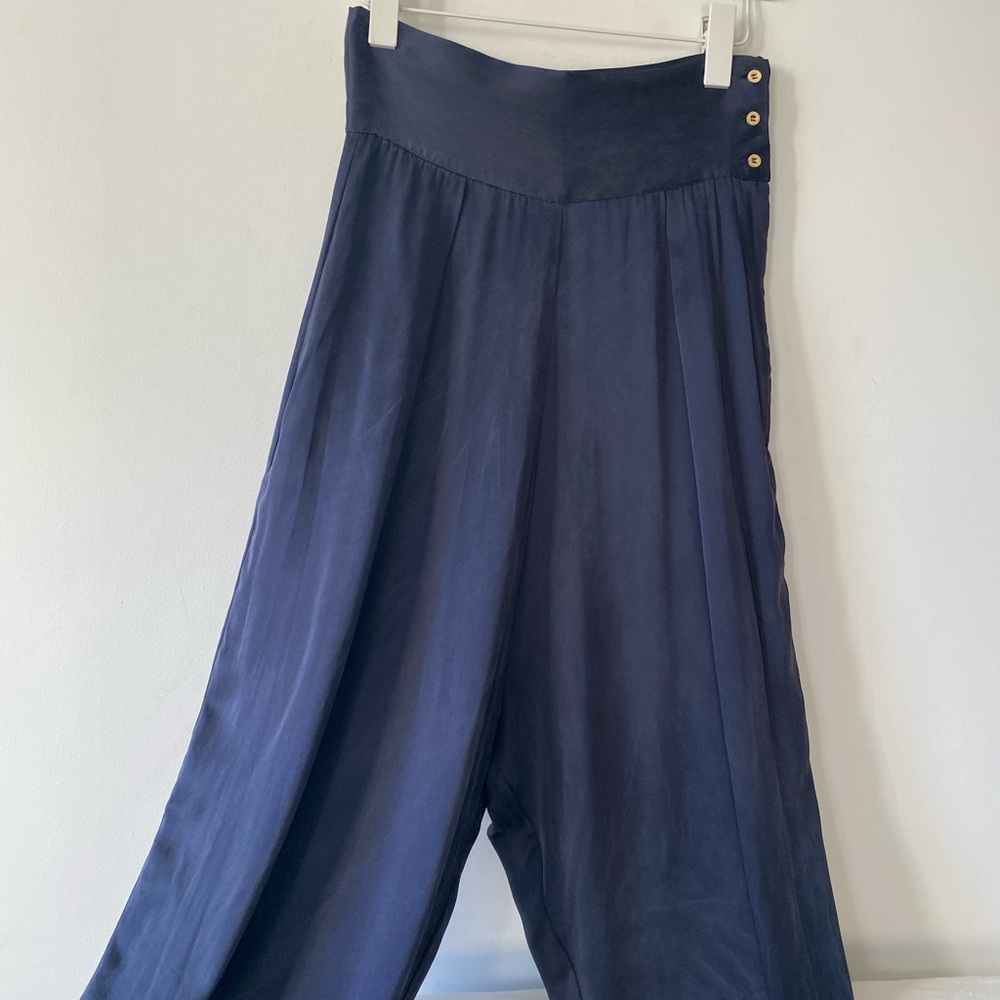 BASERANGE Dyadine High Waisted Silk Pants S